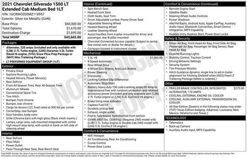 2021 Chevrolet Silverado 1500 LT