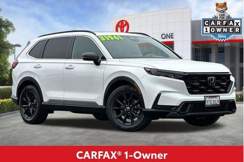 Platinum White Pearl 2025 Honda CR-V Hybrid Sport FWD
