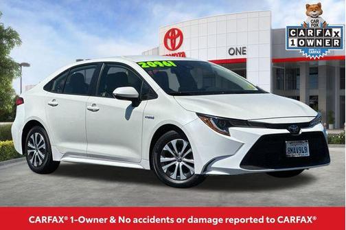White 2020 Toyota Corolla Hybrid LE