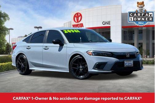 Gray 2022 Honda Civic Sport