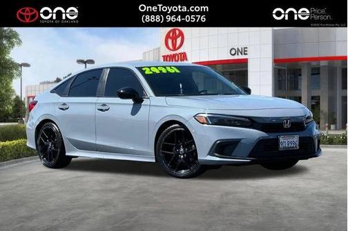 Gray 2022 Honda Civic Sport