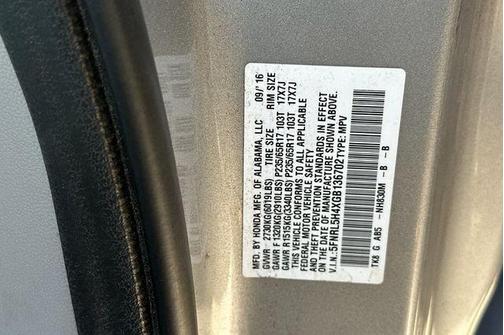 2016 Honda Odyssey EX