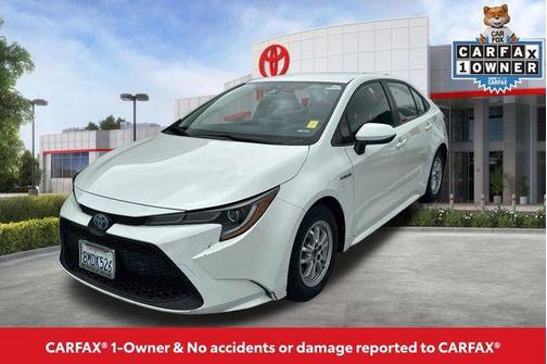 White 2020 Toyota Corolla Hybrid LE