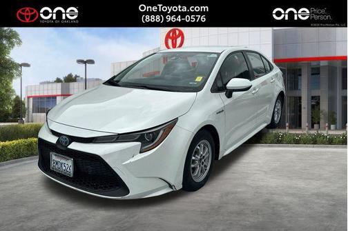 White 2020 Toyota Corolla Hybrid LE