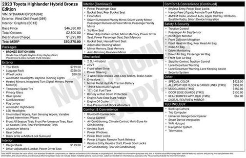 2023 Toyota Highlander Hybrid XLE