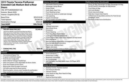 2013 Toyota Tacoma PreRunner