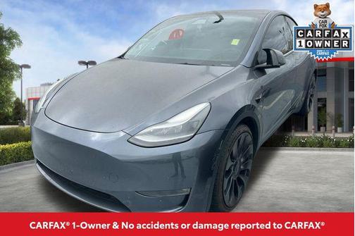 Gray 2022 Tesla Model Y Performance Dual Motor All-Wheel Drive