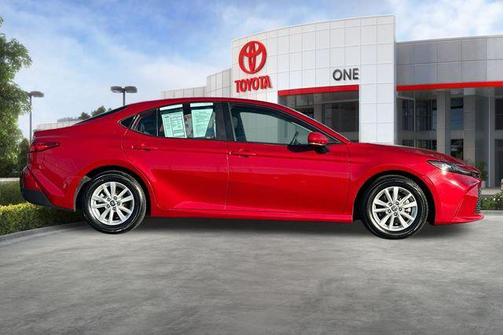 Supersonic Red 2025 Toyota Camry LE