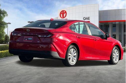 Supersonic Red 2025 Toyota Camry LE