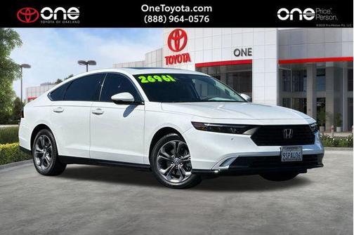 Platinum White Pearl 2024 Honda Accord Hybrid EX-L