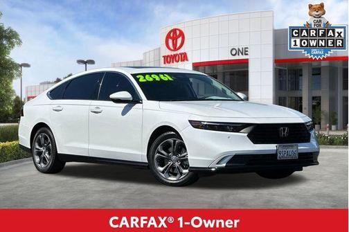 Platinum White Pearl 2024 Honda Accord Hybrid EX-L