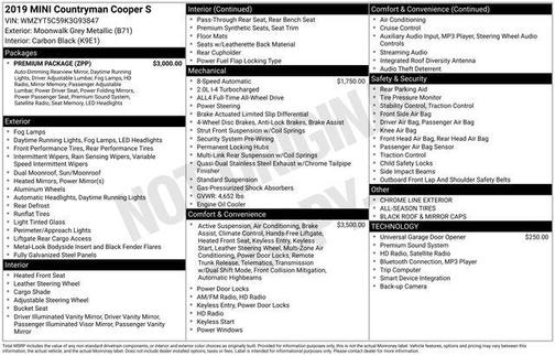 2019 MINI Countryman Cooper S ALL4