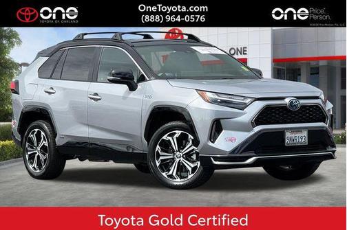 Silver Sky Metallic/Midnight Black Metallic 2024 Toyota RAV4 Prime XSE