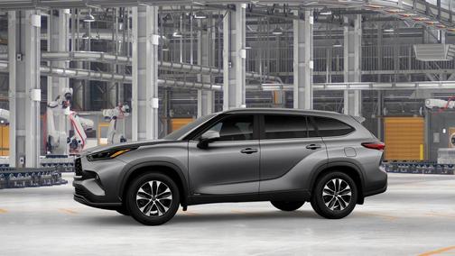 Gray 2026 Toyota Highlander Hybrid XLE