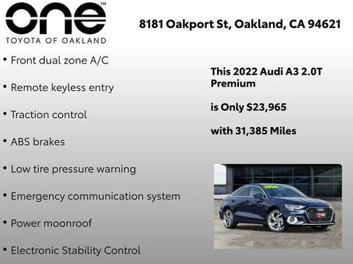 2022 Audi A3 Premium Plus