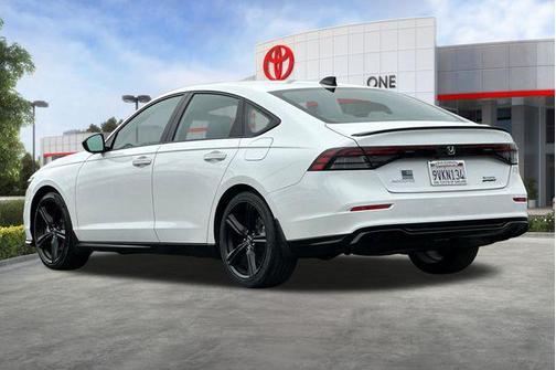 White 2025 Honda Accord Hybrid Sport-L