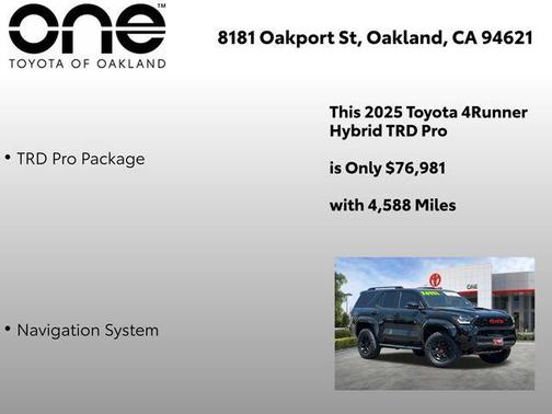Black 2025 Toyota 4Runner TRD Pro