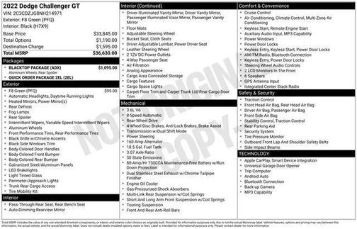 2022 Dodge Challenger GT