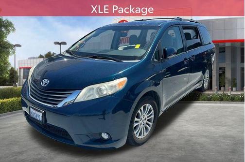 Blue 2011 Toyota Sienna XLE