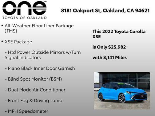 2022 Toyota Corolla XSE
