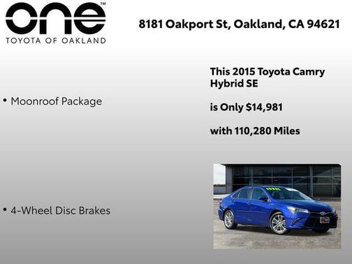2015 Toyota Camry Hybrid SE