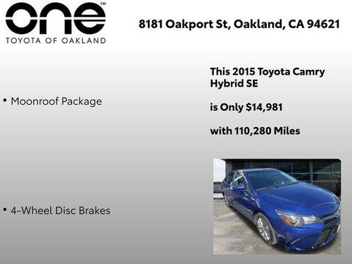 2015 Toyota Camry Hybrid SE