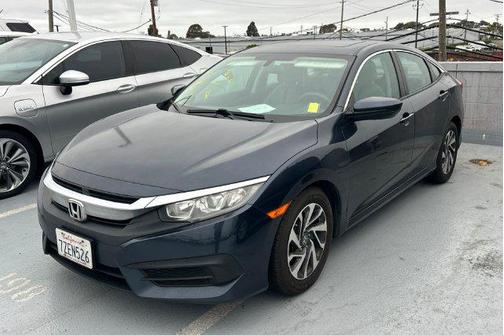 Blue 2017 Honda Civic EX