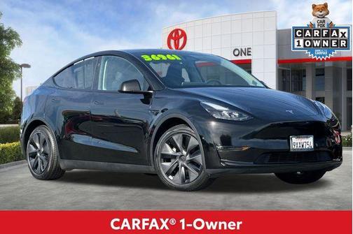 Solid Black 2025 Tesla Model Y Long Range Dual Motor All-Wheel Drive