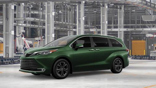 Green 2026 Toyota Sienna Platinum