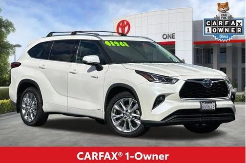Blizzard Pearl 2021 Toyota Highlander Hybrid Limited