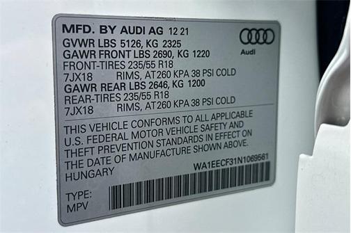 2022 Audi Q3 45 S line Premium Plus
