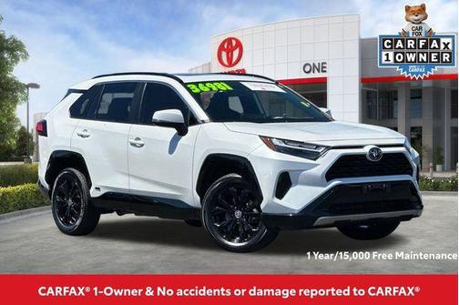Wind Chill Pearl 2023 Toyota RAV4 Hybrid SE