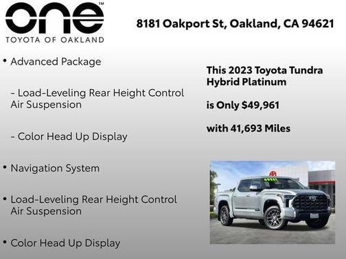 2023 Toyota Tundra Hybrid Platinum