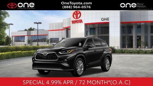 Midnight Black Metallic 2026 Toyota Highlander Hybrid Platinum