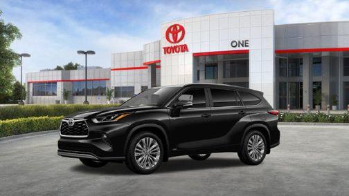 Midnight Black Metallic 2026 Toyota Highlander Hybrid Platinum