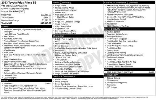 Gray 2023 Toyota Prius Prime SE