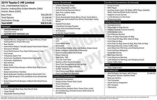 2019 Toyota C-HR Limited