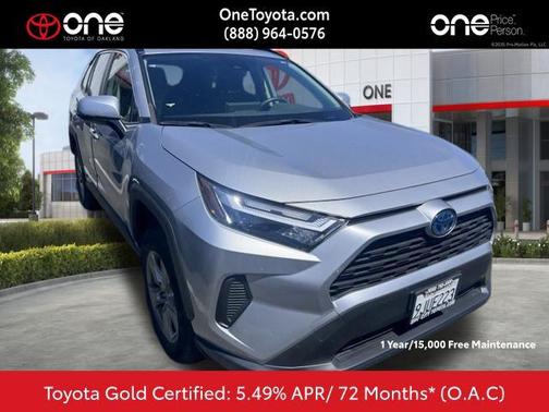 Silver Sky Metallic 2023 Toyota RAV4 Hybrid LE
