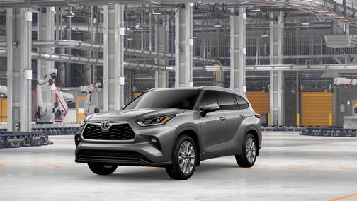 Gray 2026 Toyota Highlander Hybrid Limited
