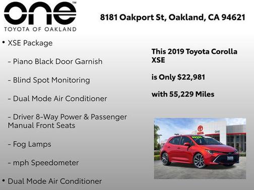 Paprika Metallic 2019 Toyota Corolla XSE