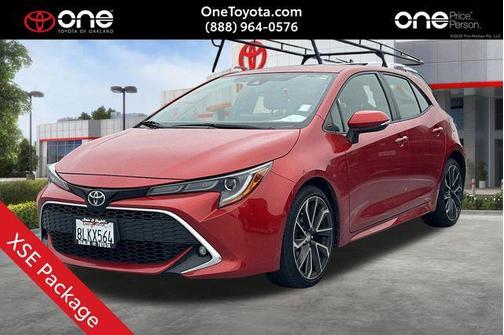 Orange 2019 Toyota Corolla XSE