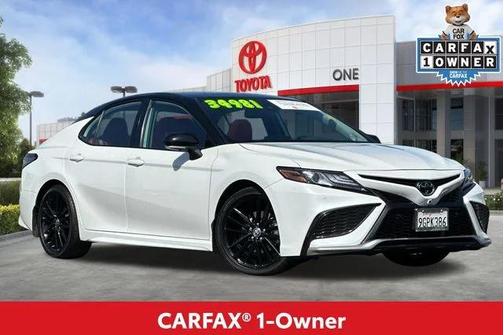 Midnight Black Metallic 2023 Toyota Camry XSE