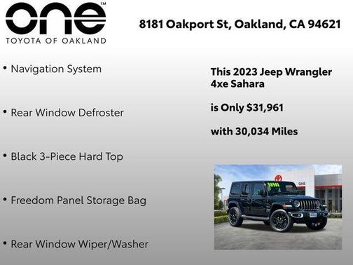 Black Clearcoat 2023 Jeep Wrangler 4xe Sahara