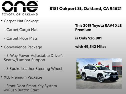 Super White 2019 Toyota RAV4 XLE Premium