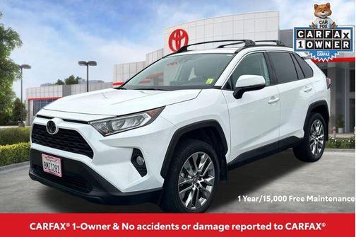 Super White 2019 Toyota RAV4 XLE Premium