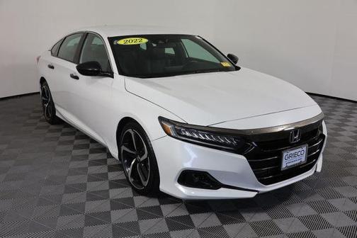 White 2022 Honda Accord Sport 1.5T