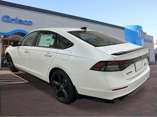 White 2026 Honda Accord Hybrid Sport-L