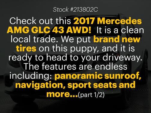 2017 Mercedes-Benz AMG GLC 43 4MATIC
