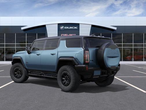 Neptune Blue Matte 2024 GMC HUMMER EV SUV 3X
