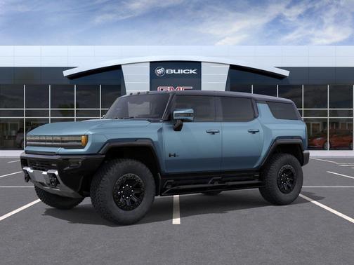 Neptune Blue Matte 2024 GMC HUMMER EV SUV 3X
